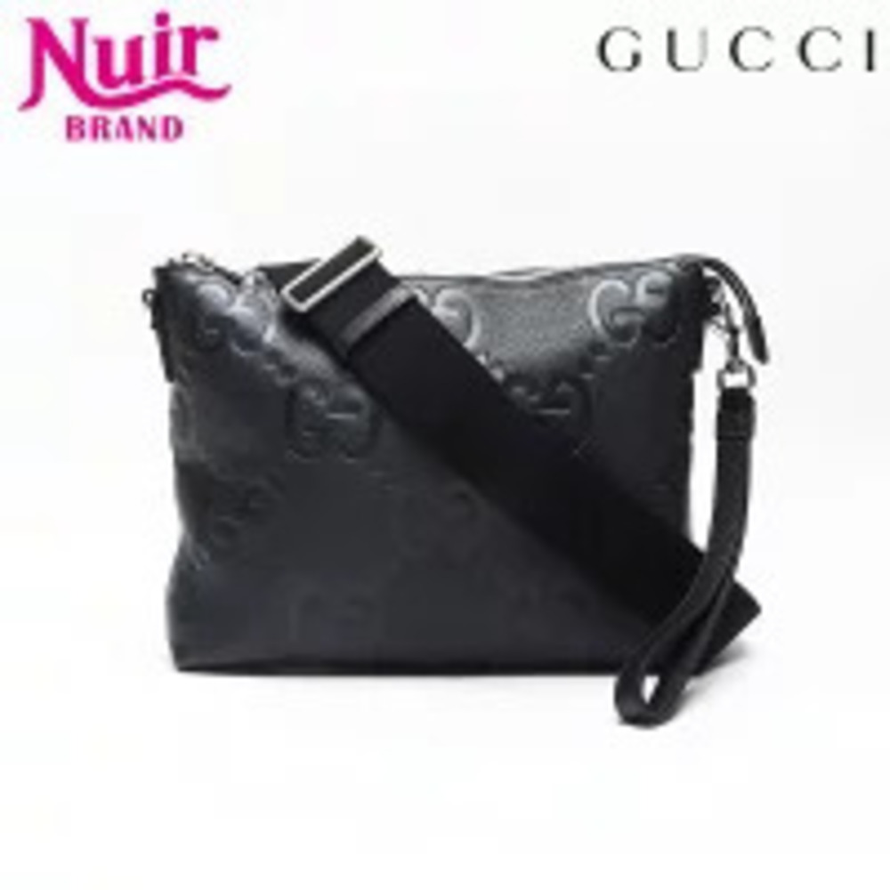 Gucci Jumbo GG Messenger Bag Shoulder Black
